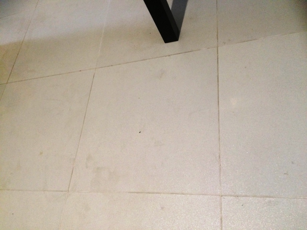 Porcelain Floor Tiles Before Cleaning in Heywood