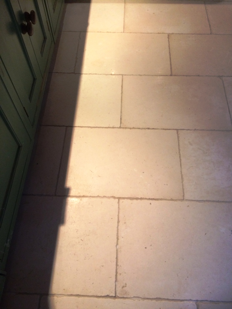 Limestone Floor After Cleaning Todmorden Farmhouse