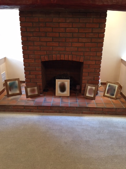Wax Damaged Quarry Tiled Fireplace Surround Before Cleaning Rochdale