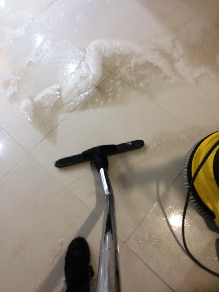 Porcelain Floor Tiles During Cleaning in Heywood