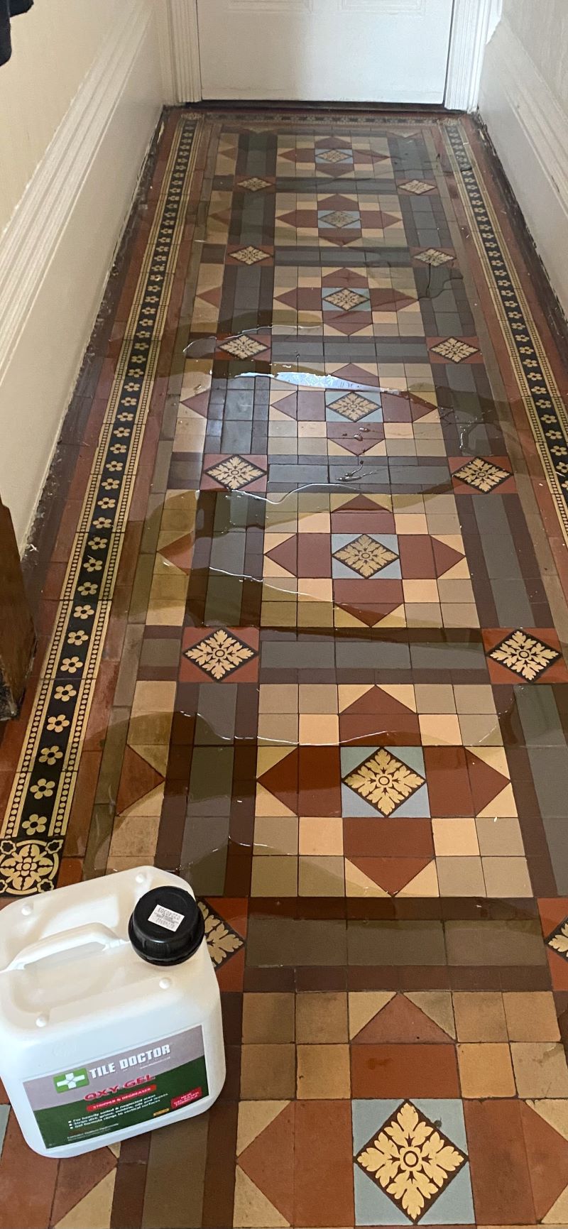 Victorian Floor During Cleaning Chorley