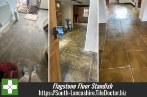 Flagstone Floor Restoration Standish Wigan
