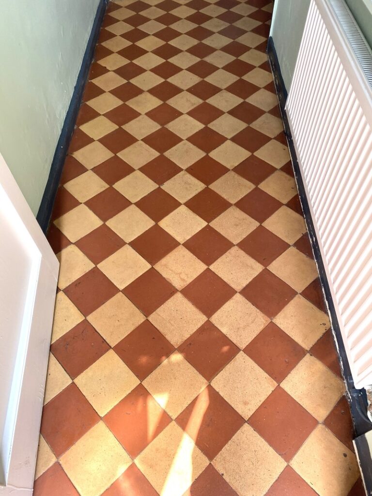 Victorian Tiled Hallway Floor After Restoration Victorian Uppermill