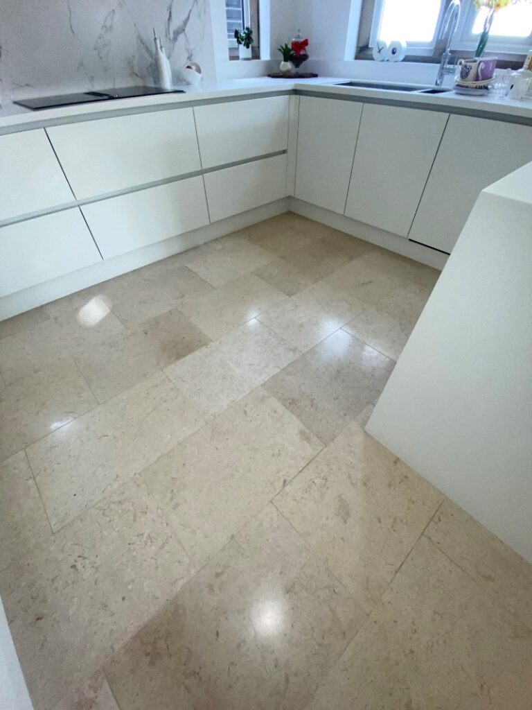 Limestone Kitchen Floor After Renovation Ramsbottom