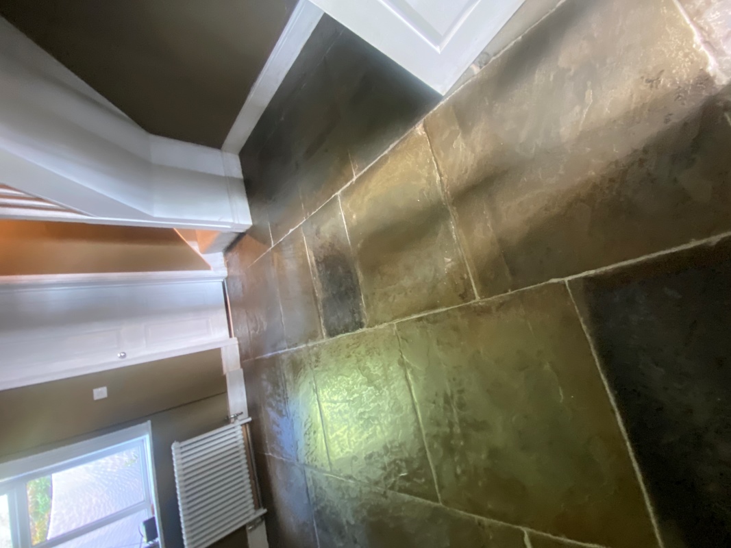 Flagstone Floor After Milling Restoration Flagstone Floor After Milling Restoration